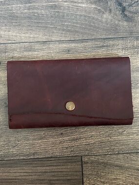 Portland Leather Merlot Rancher Wallet